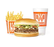 three triple meat whataburger whatameal