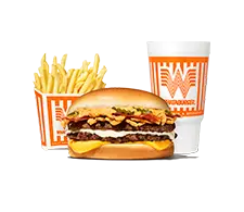 Bacon wrangler double whatameal whataburger