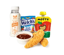 Kids Menu 3 Whatachickn® Strips 2 Piece kids whatameal